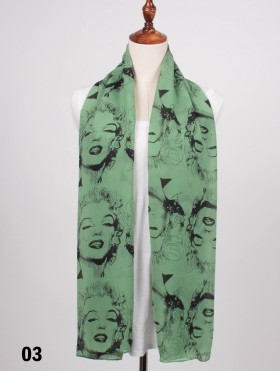 MARILYN MONROE, SILKY SCARF